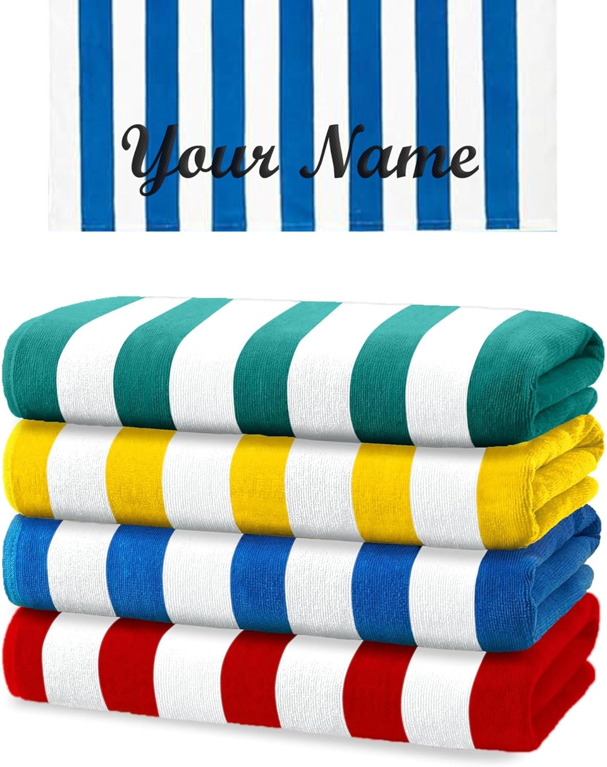 Custom Embroidered Beach Towel- Bulk