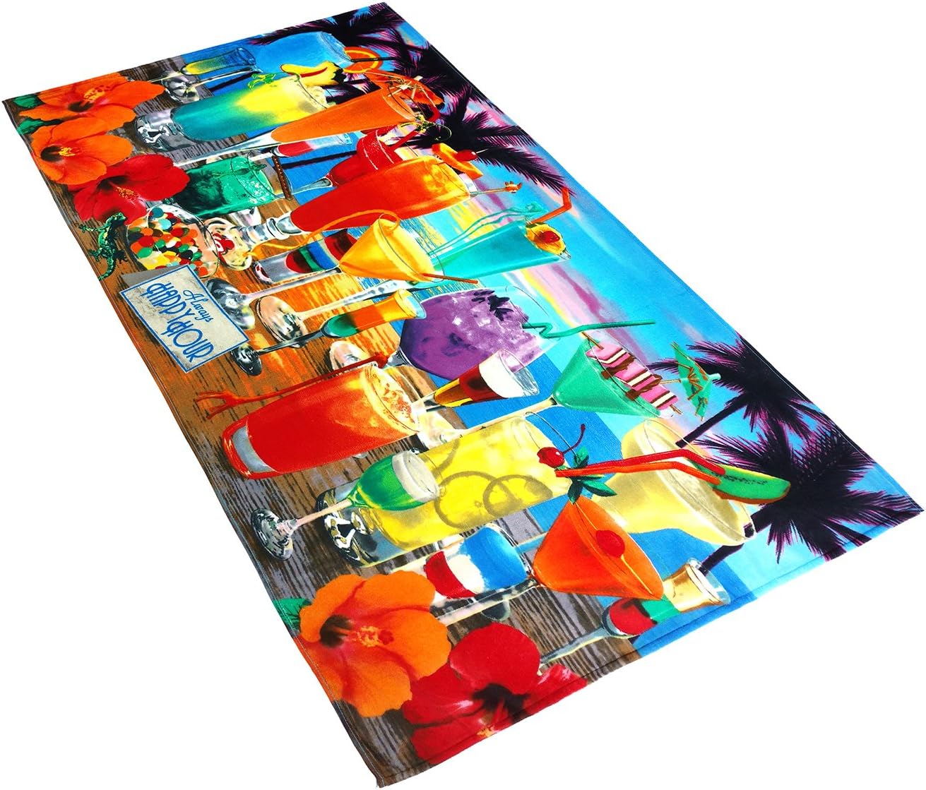 Printed Velour Beach Towels (2-Pack)