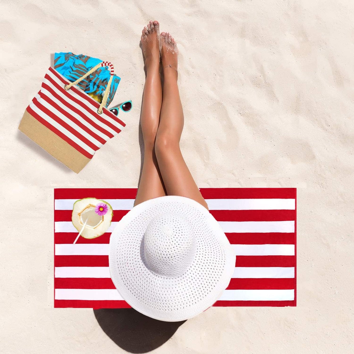 Beach Towel & Bag Set (3-Piece)