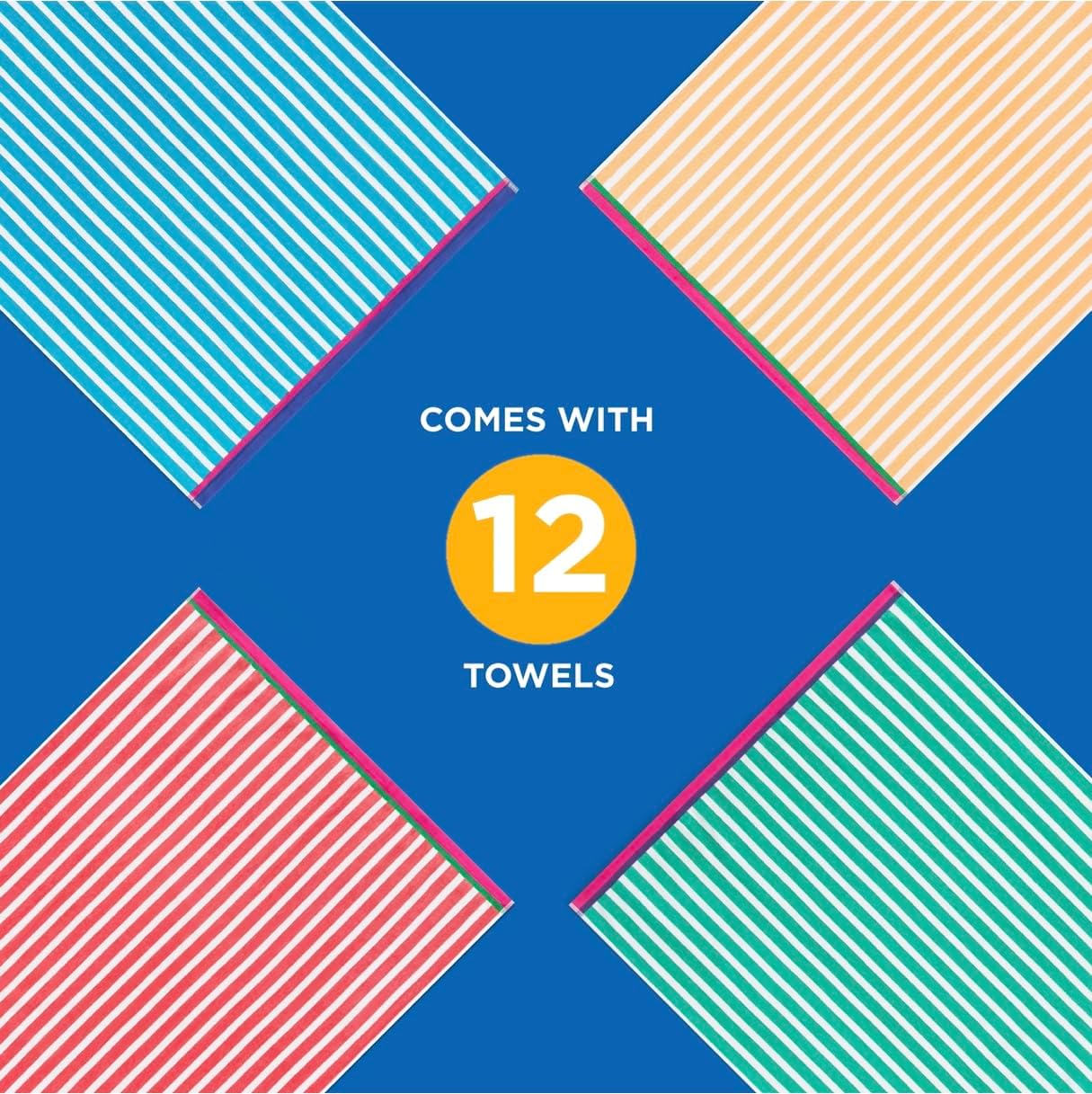 Racing Stripe Beach Towels