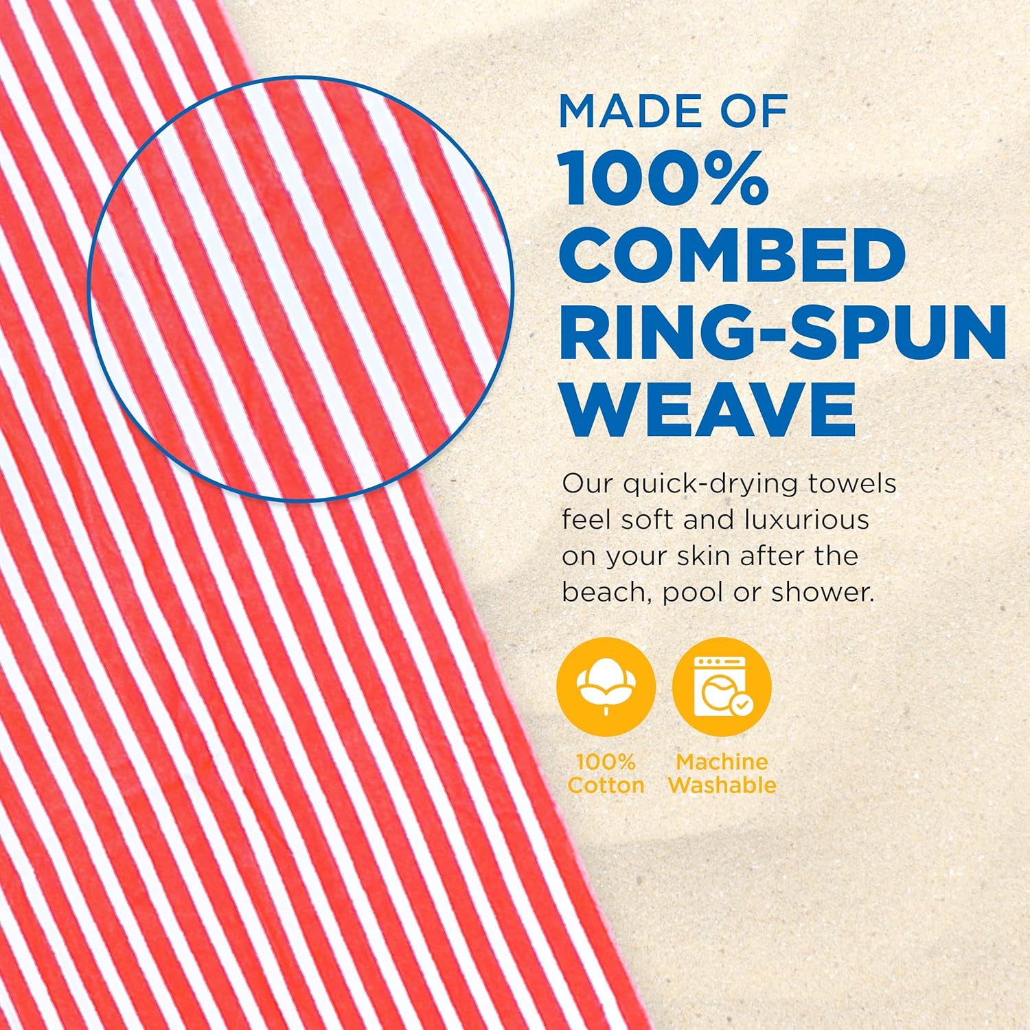 Racing Stripe Beach Towels