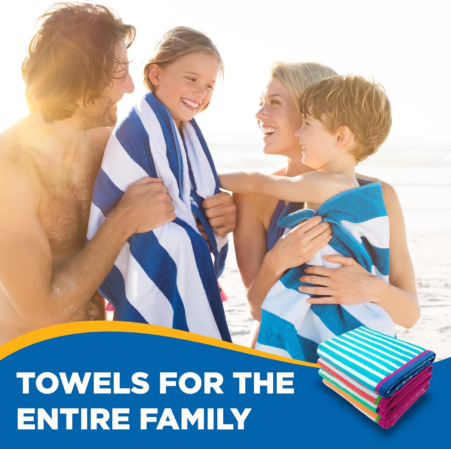 Racing Stripe Beach Towels
