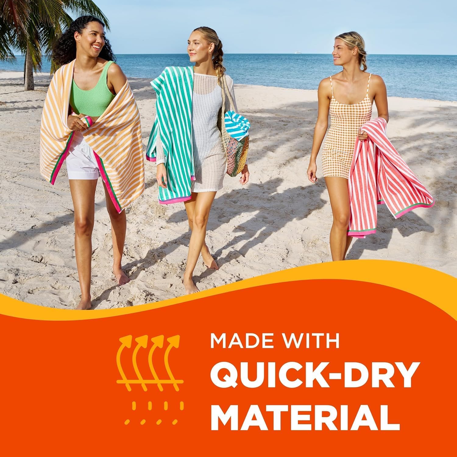 Racing Stripe Beach Towels