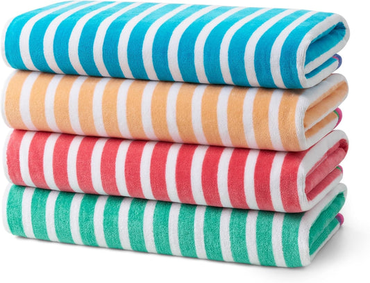 Racing Stripe Beach Towels