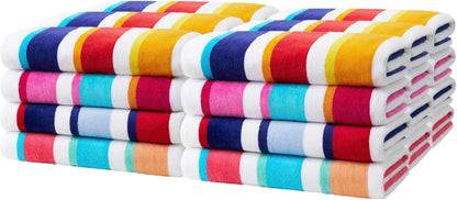 Joey Velour Stripe Beach Towels  480 Pack