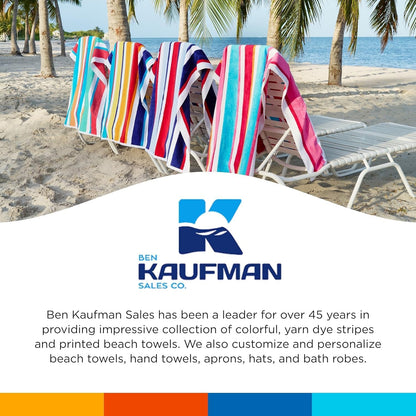 Joey Velour Stripe Beach Towels  480 Pack