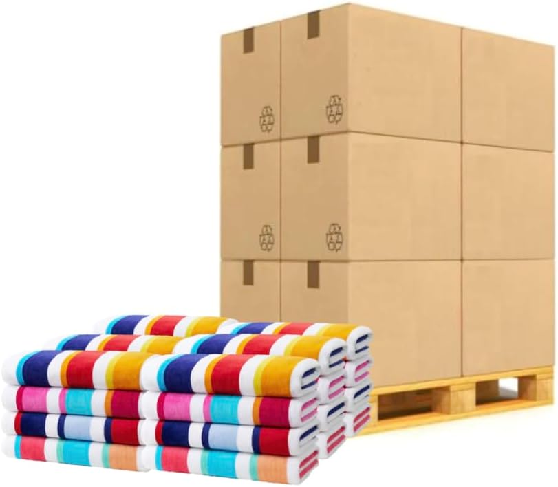 Joey Velour Stripe Beach Towels