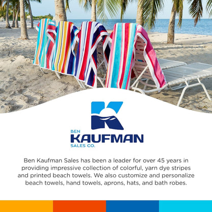 Joey Velour Stripe Beach Towels  480 Pack