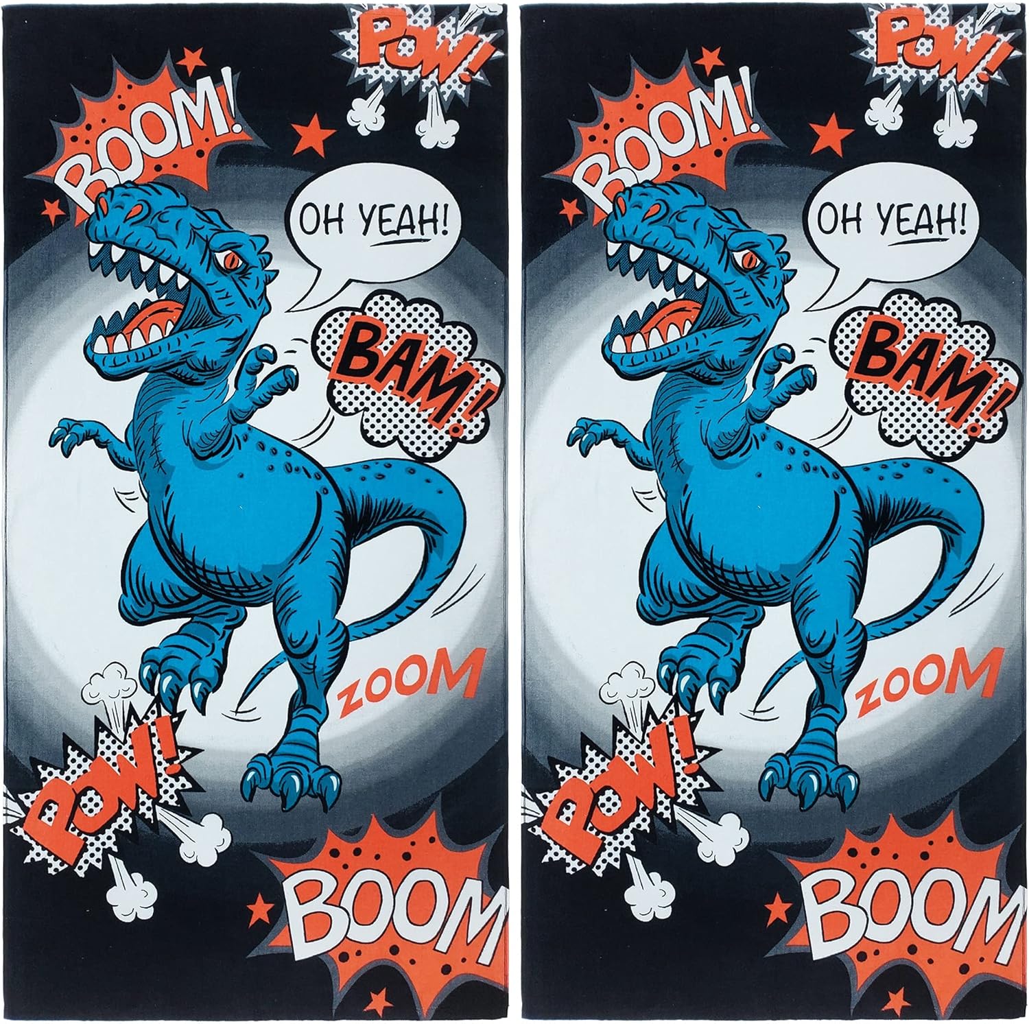 Printed Velour Beach Towels (2-Pack)