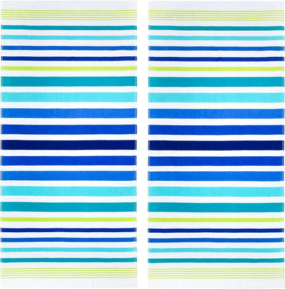 Printed Velour Beach Towels (2-Pack)