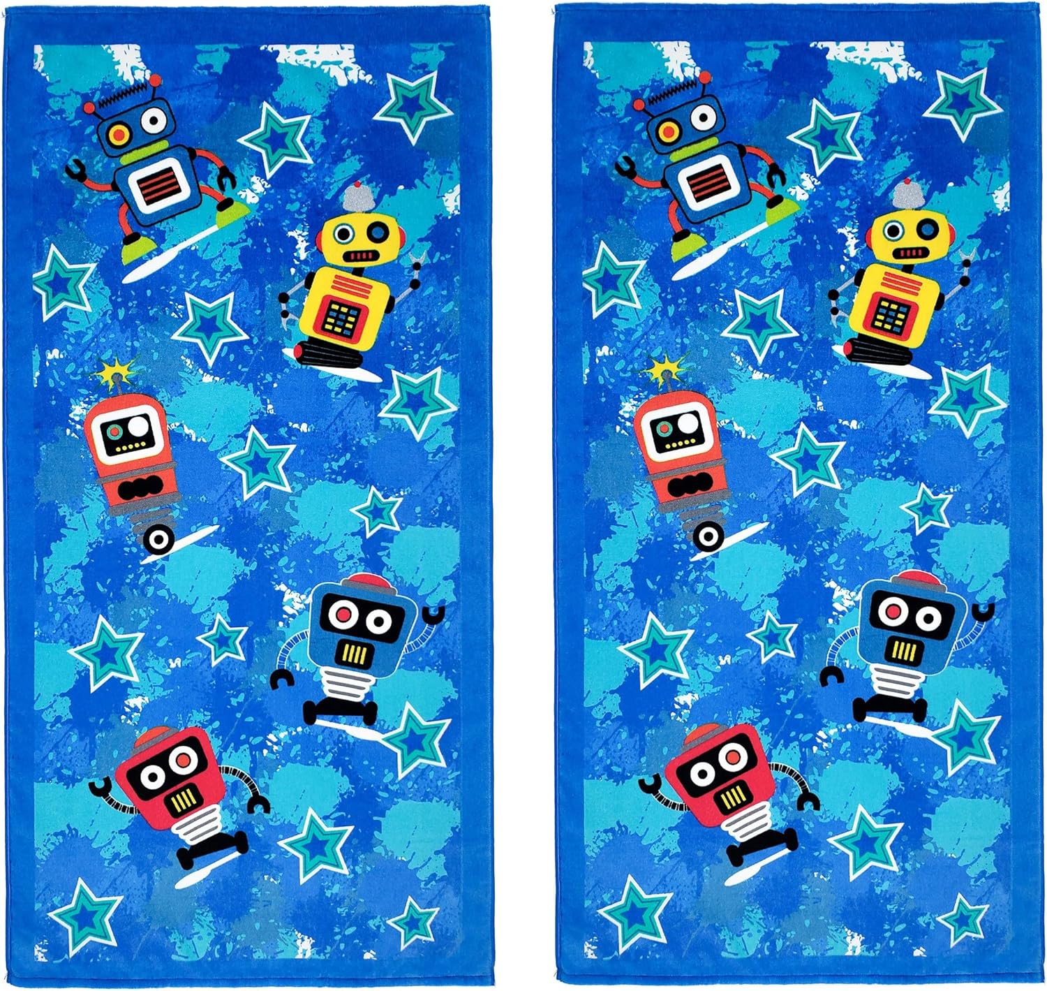 Printed Velour Beach Towels (2-Pack)