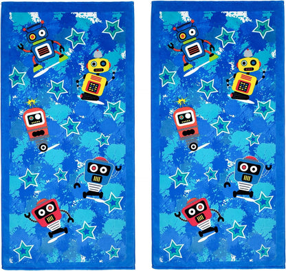 Printed Velour Beach Towels (2-Pack)