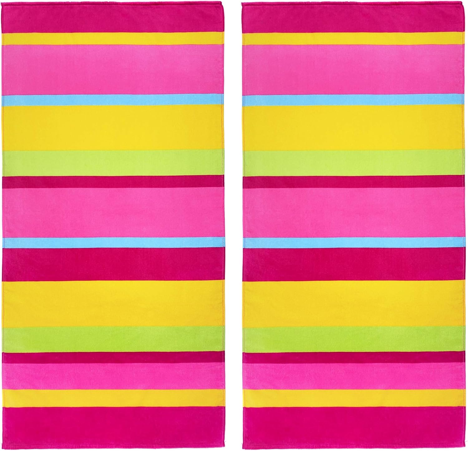 Printed Velour Beach Towels (2-Pack)