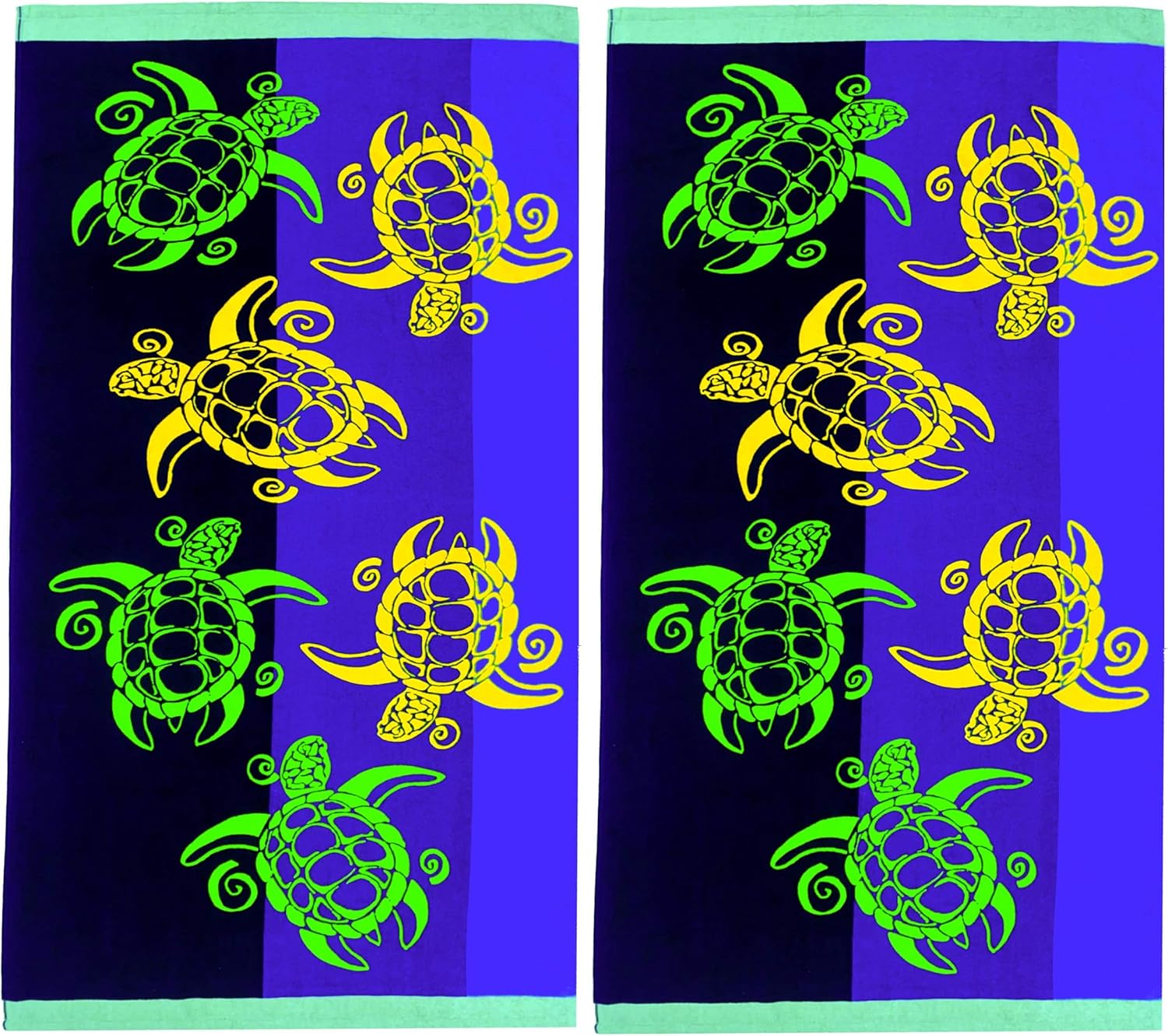Printed Velour Beach Towels (2-Pack)
