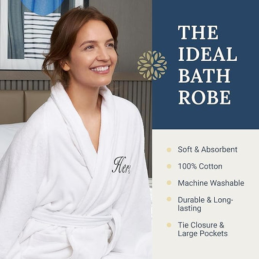 Personalized Kaufman Couples Bathrobes