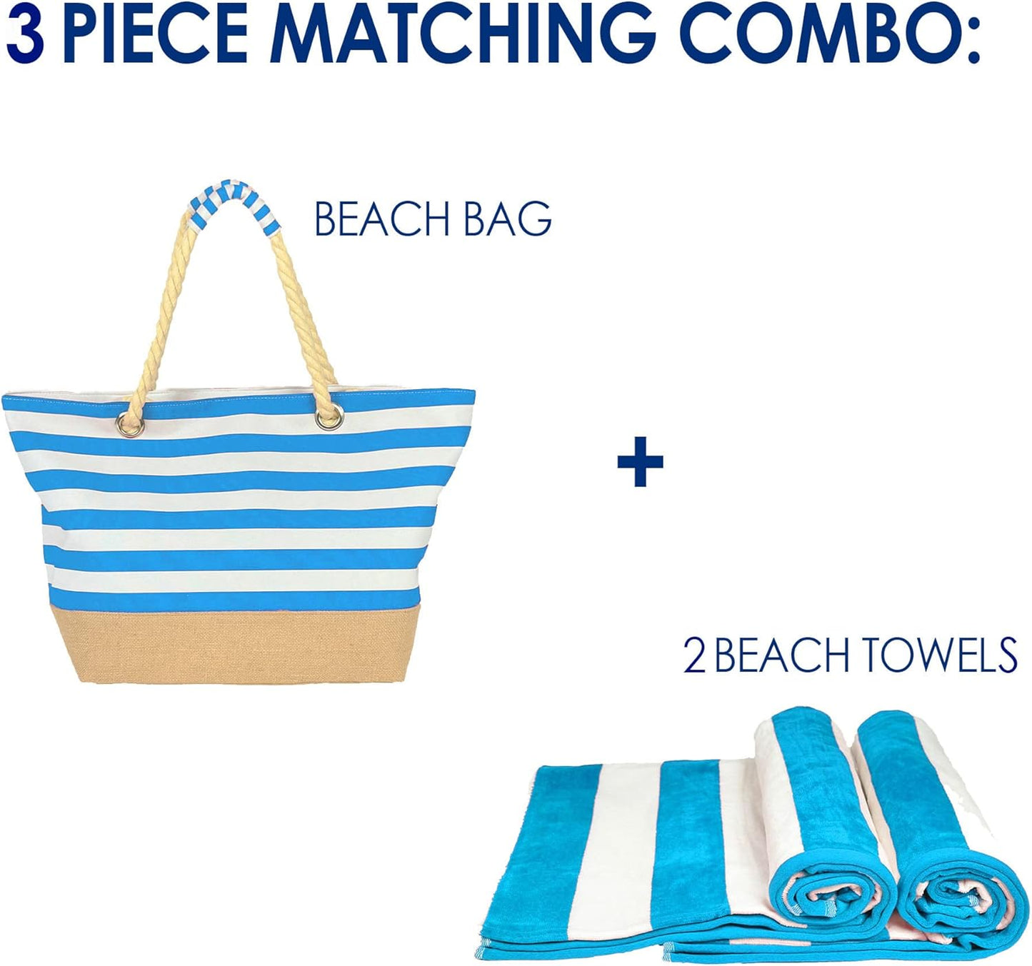 Beach Towel & Bag Set (3-Piece)