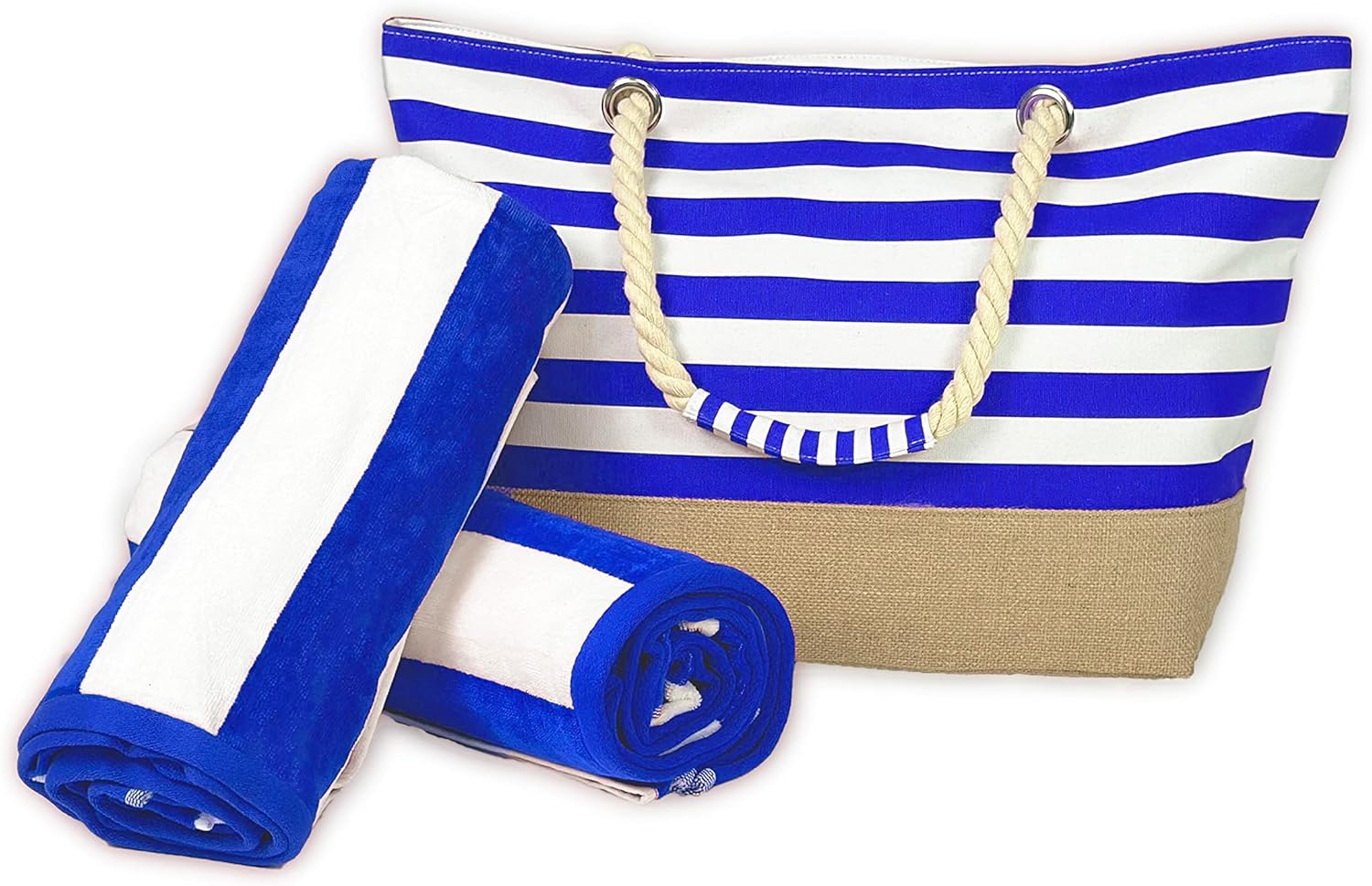 Beach Bag & Velour Towel Set