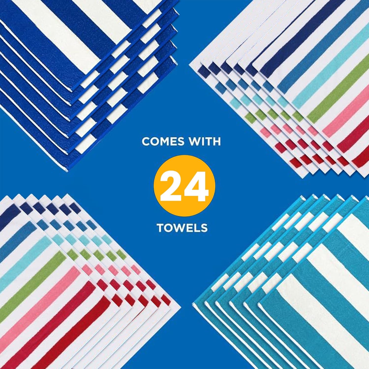 Kaufman Cabana Stripe Beach Towels