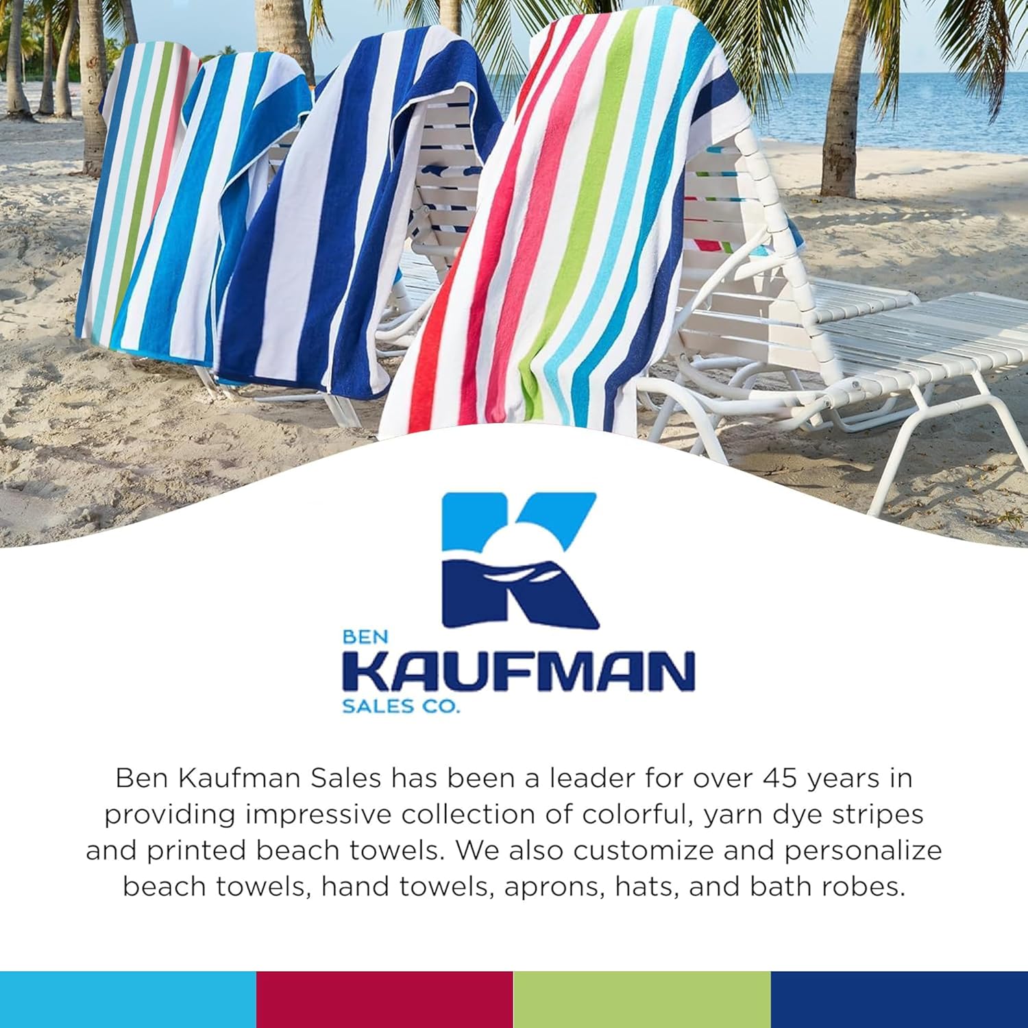 Kaufman Cabana Stripe Beach Towels