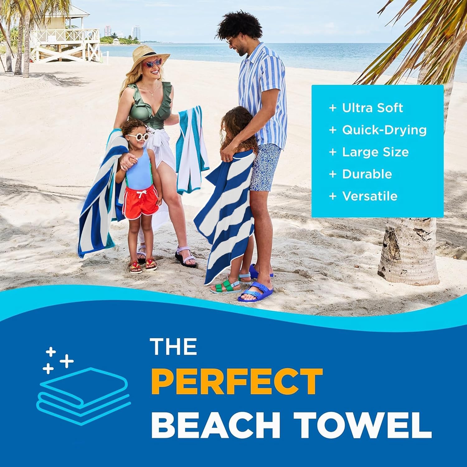 Kaufman Cabana Stripe Beach Towels