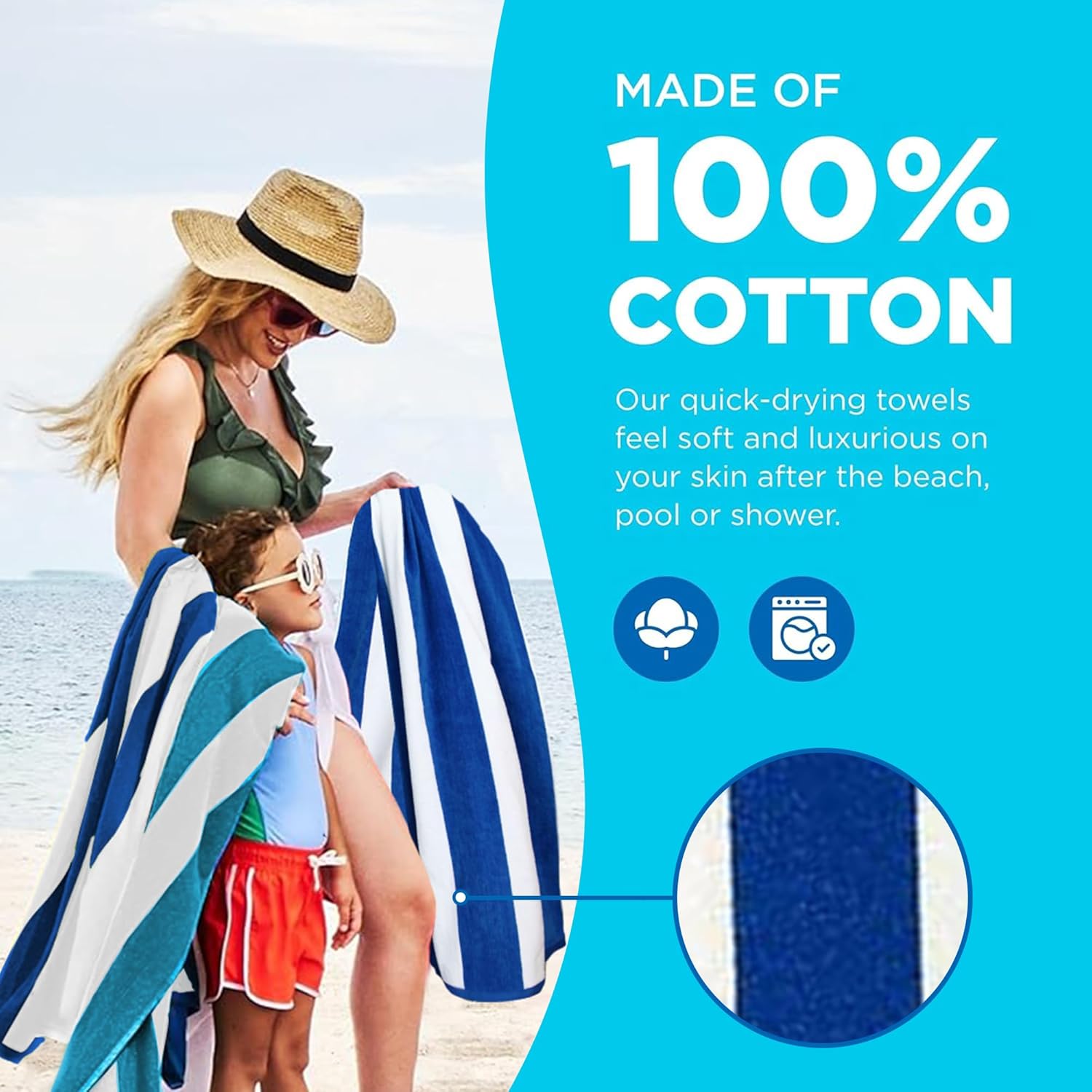 Kaufman Cabana Stripe Beach Towels