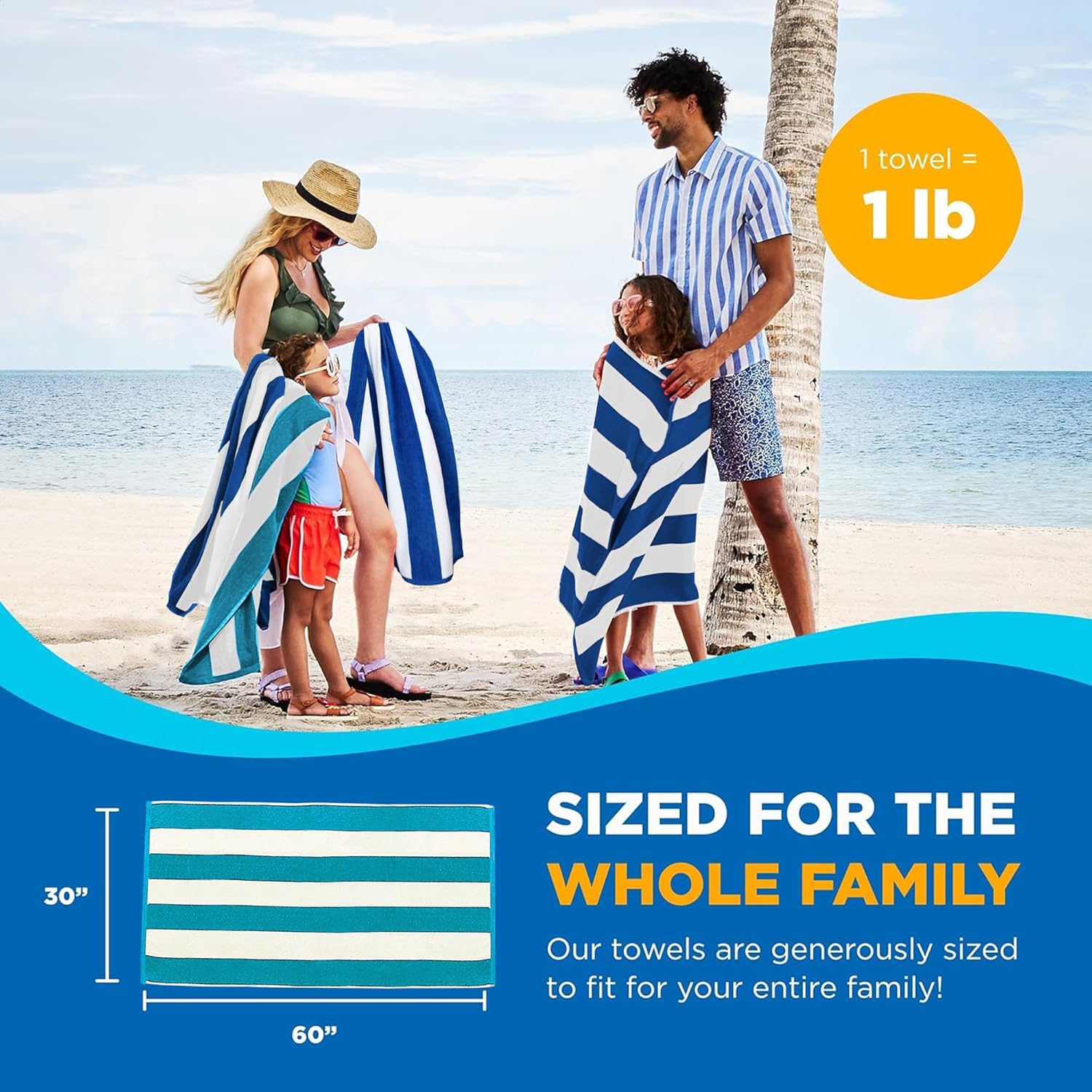 Kaufman Cabana Stripe Beach Towels