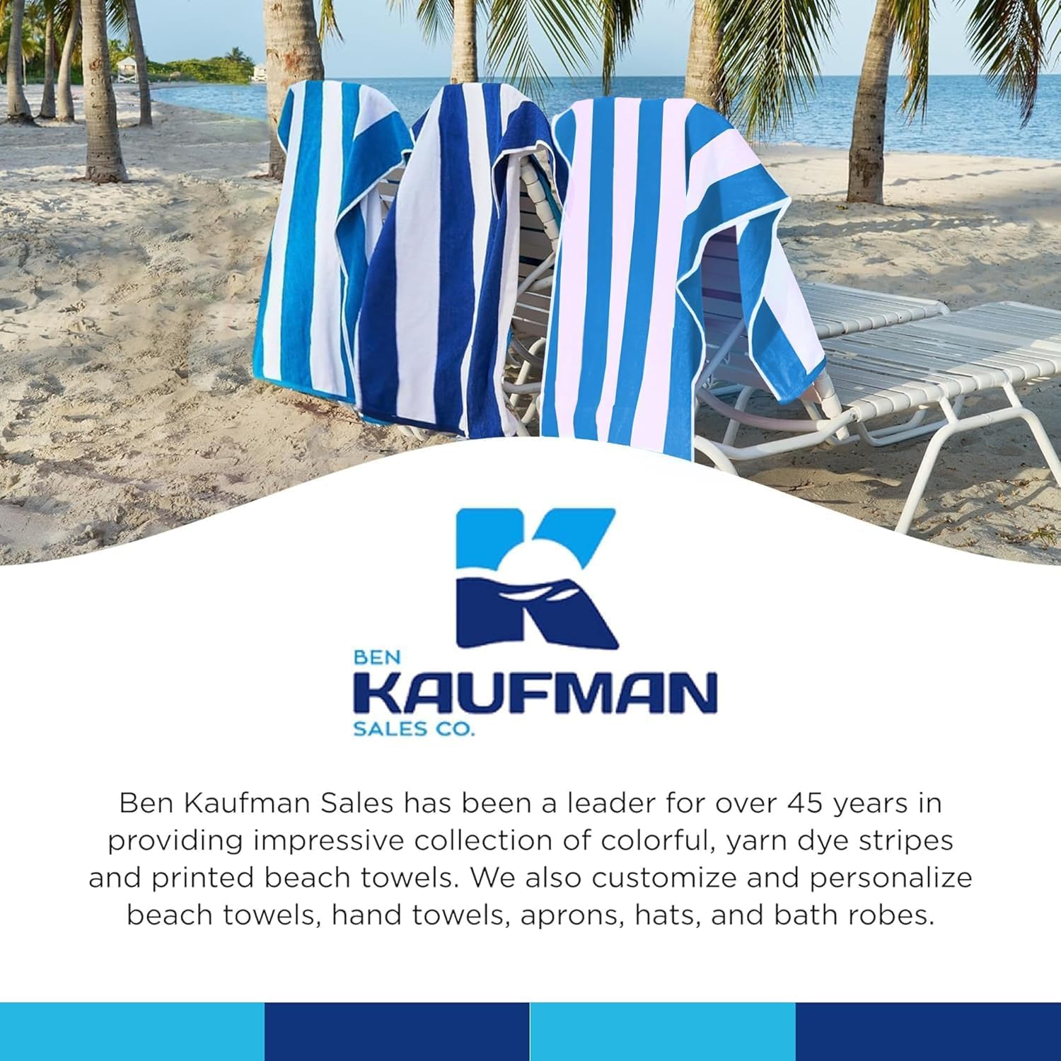 Kaufman Cabana Stripe Beach Towels