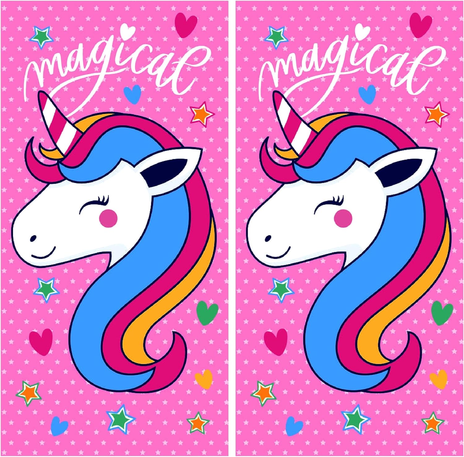 Kaufman Oversized Printed Beach Towels (Pack 2)