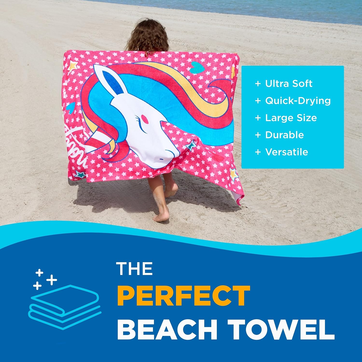 Kaufman Oversized Printed Beach Towels (Pack 2)