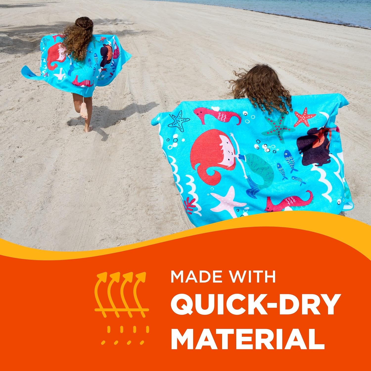 Kaufman Oversized Printed Beach Towels (Pack 2)