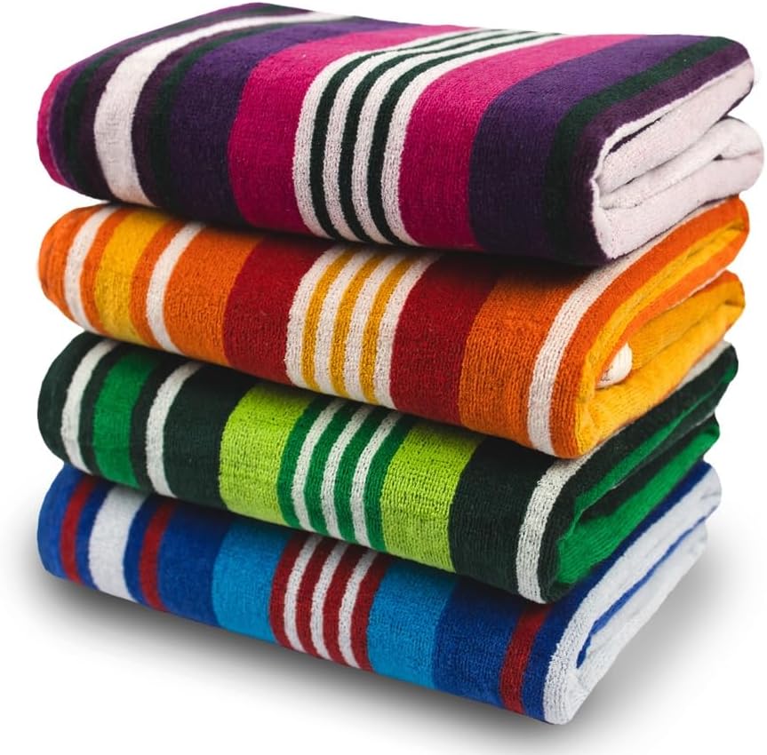 Multicolor Stripe Beach Towel