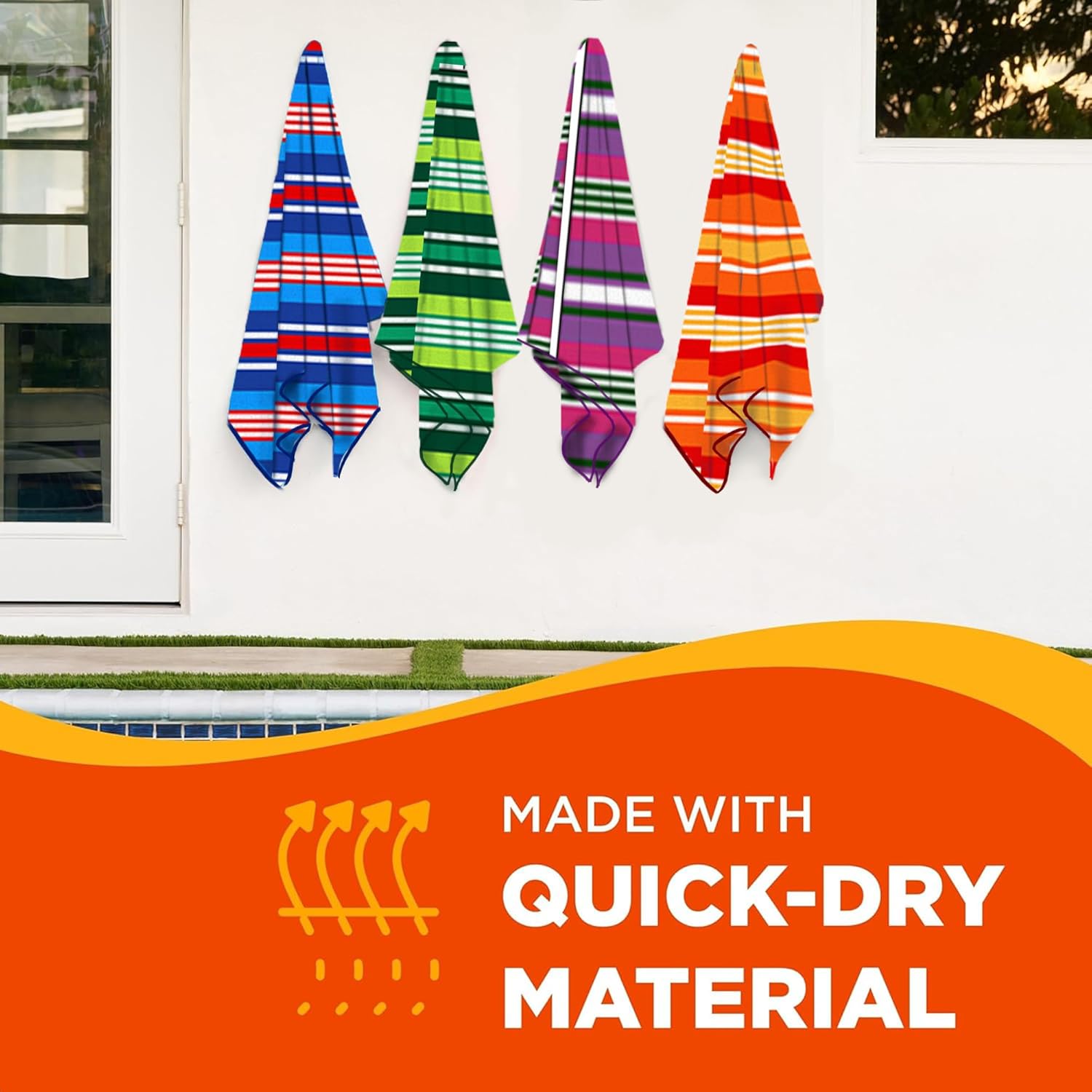 Multicolor Stripe Beach Towel