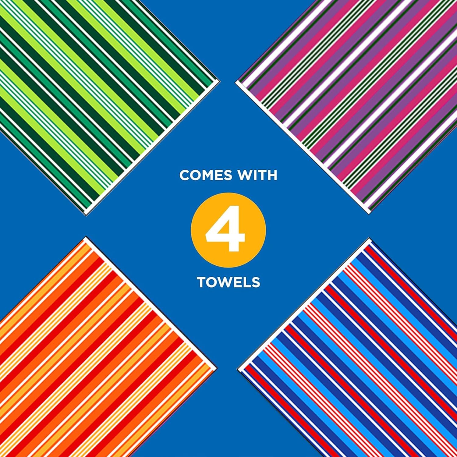 Multicolor Stripe Beach Towel