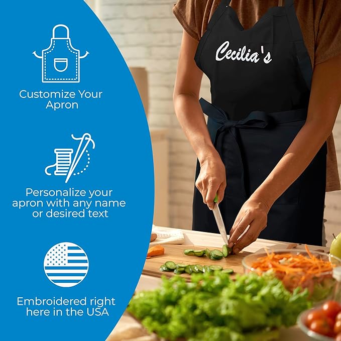 Personalized Embroidered Apron