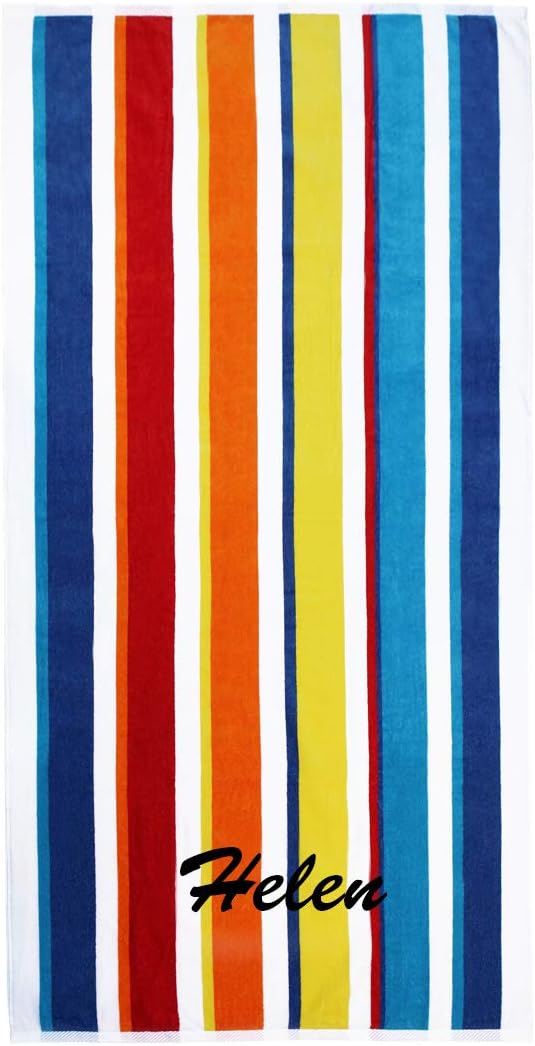 32in x 62in Personalized Joey Velour Beach Towel