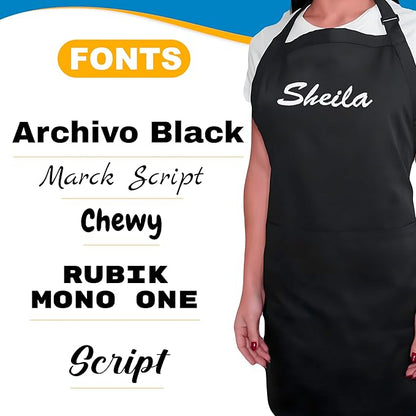 Personalized Embroidered Apron