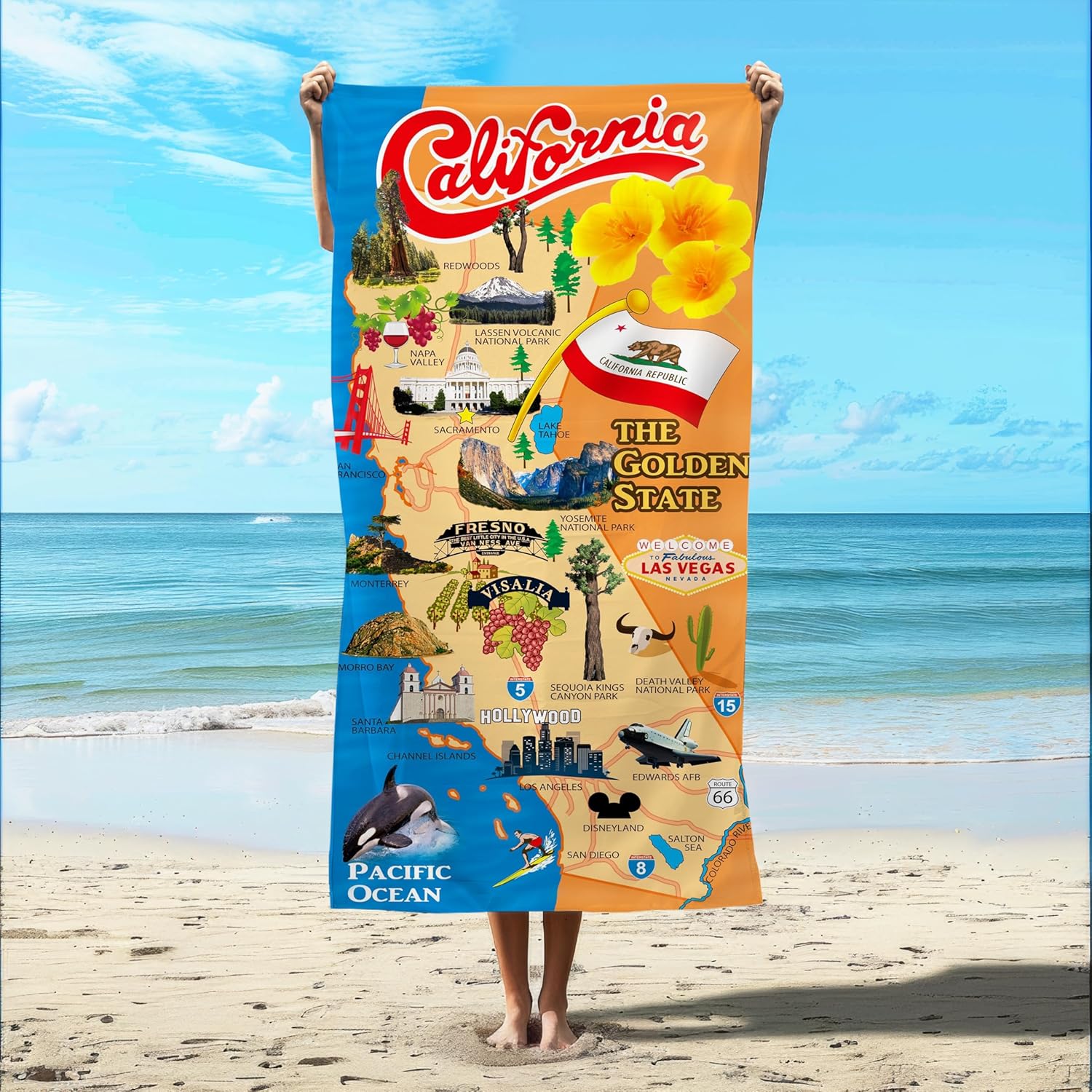 Personalized Kids Beach Towel