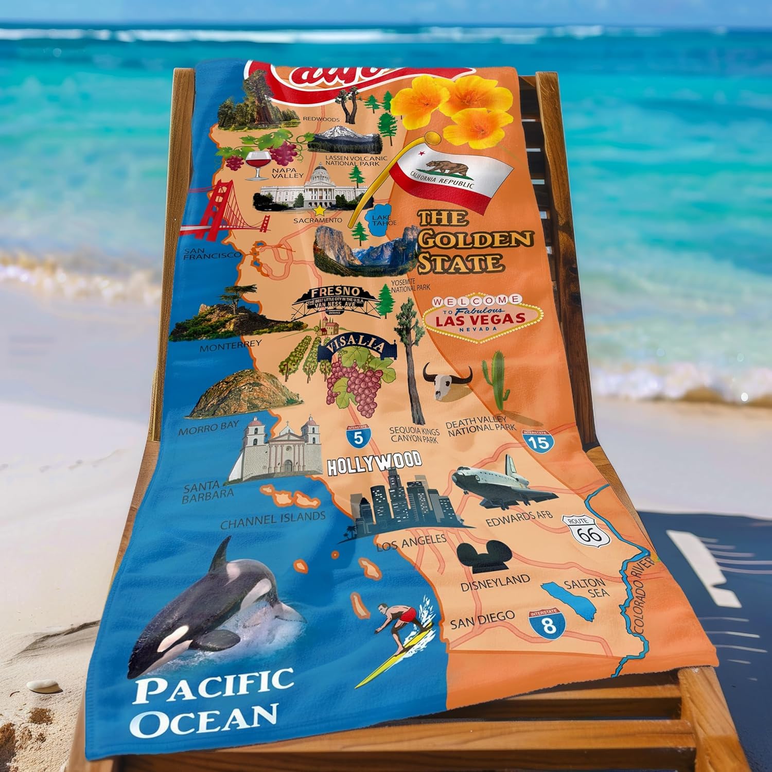 Personalized Kids Beach Towel