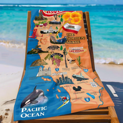 Personalized Kids Beach Towel