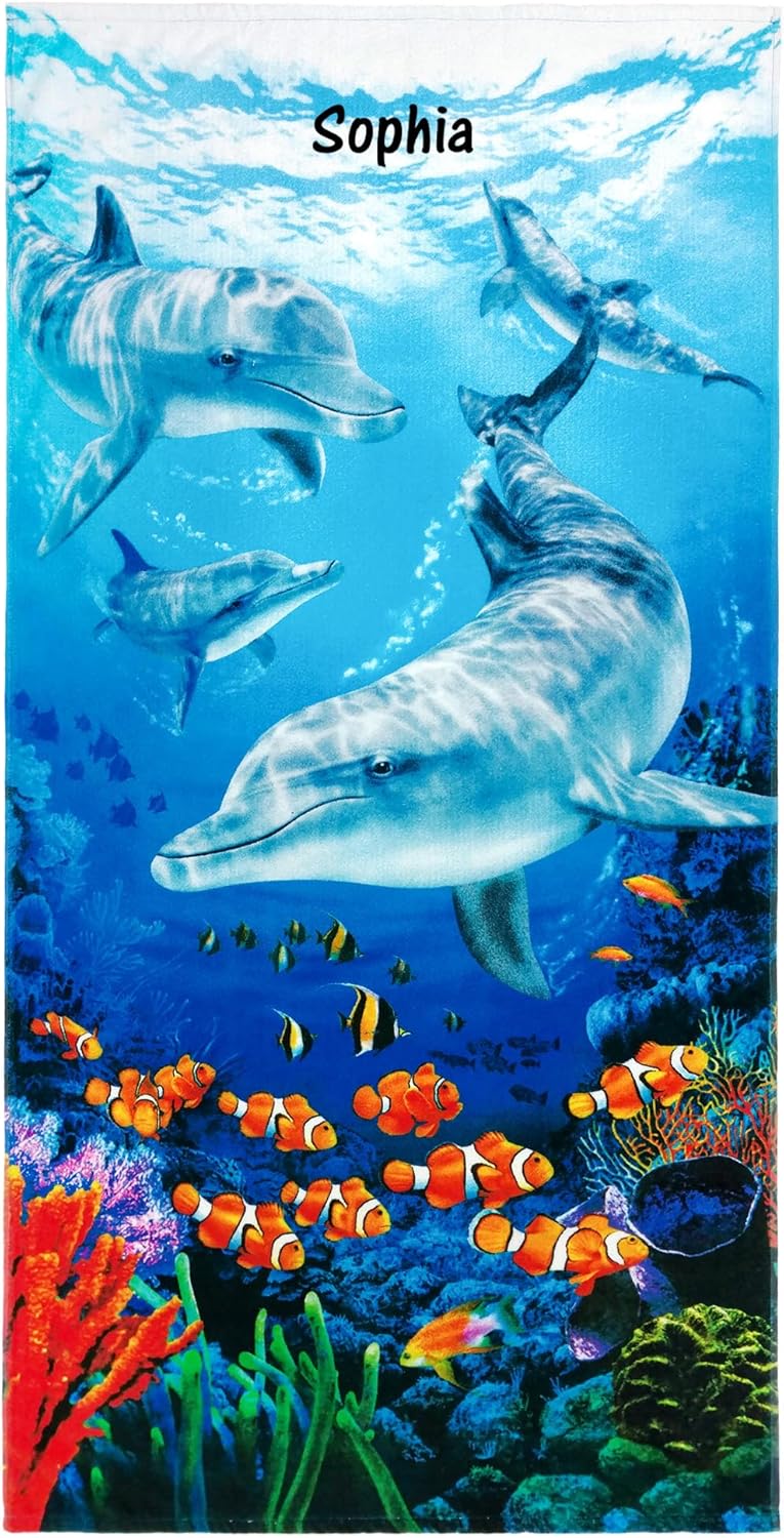 Personalized Kids Beach Towel