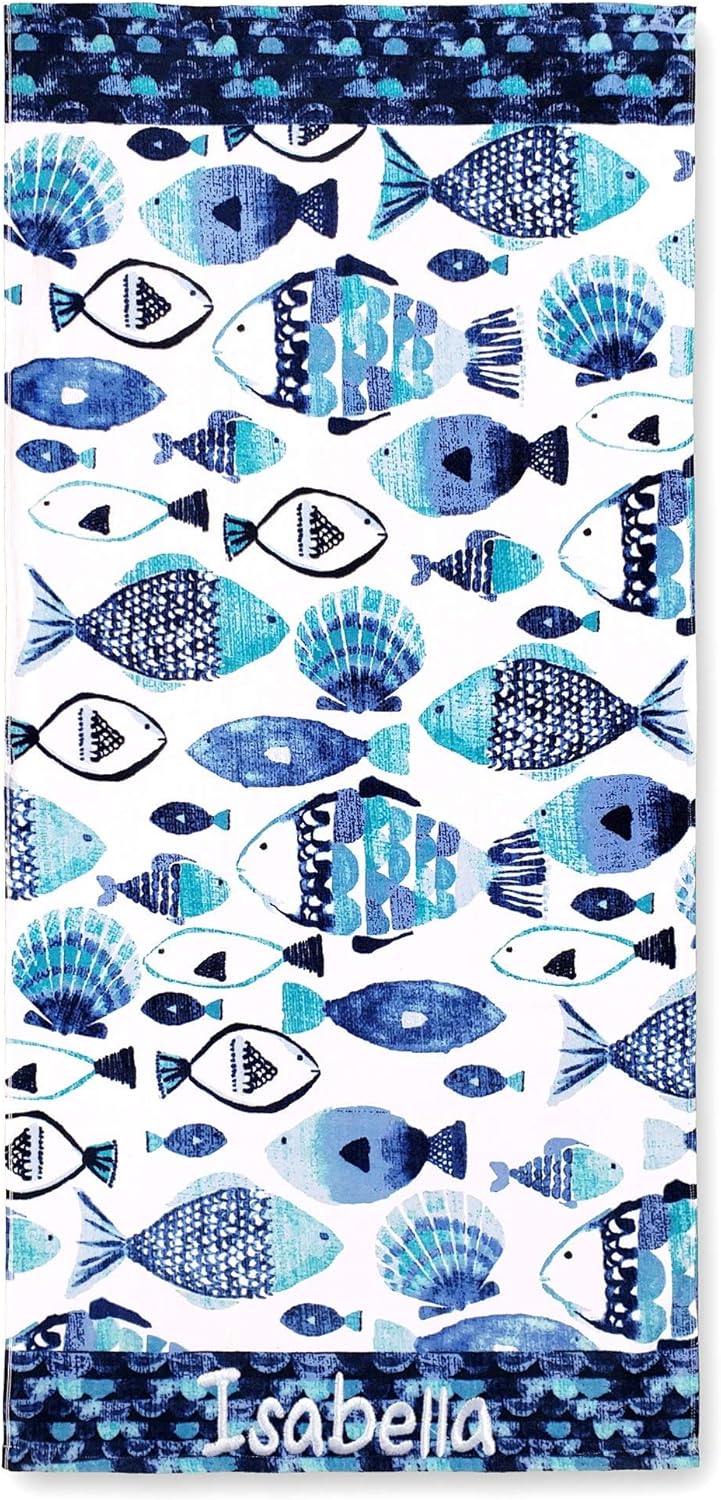 Personalized Kids Beach Towel