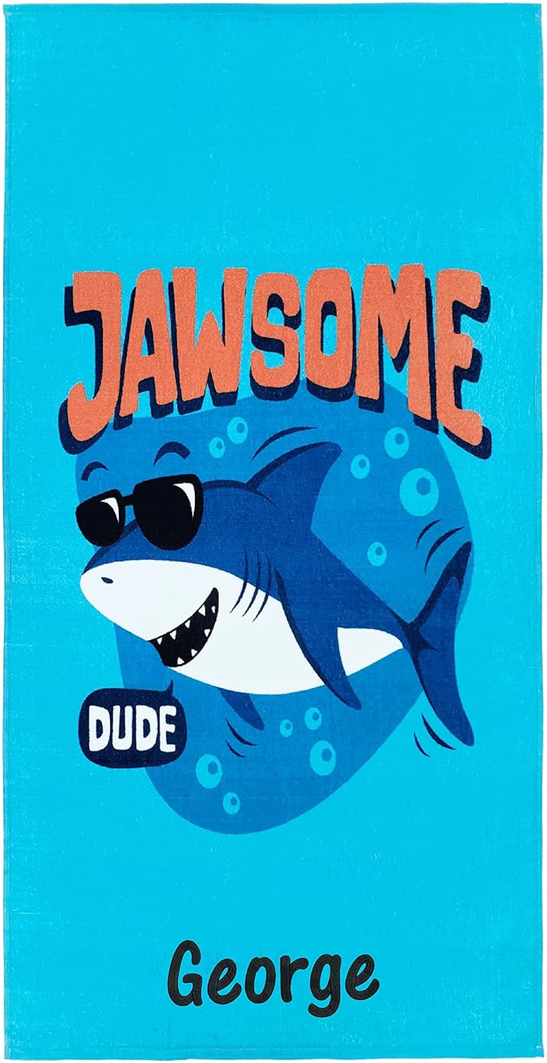 Personalized Kids Beach Towel