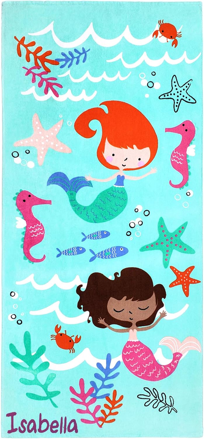 Personalized Kids Beach Towel