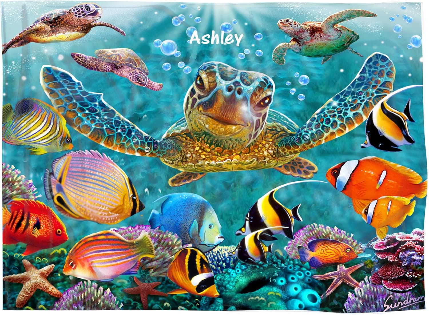 Personalized Kids Beach Towel