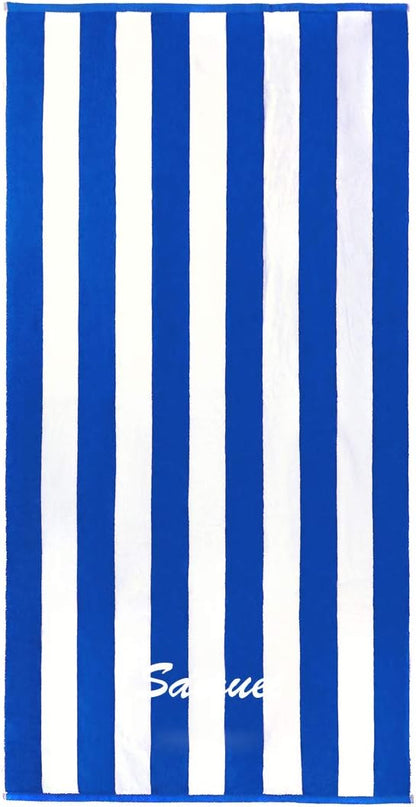32in x 62in Personalized Joey Velour Beach Towel
