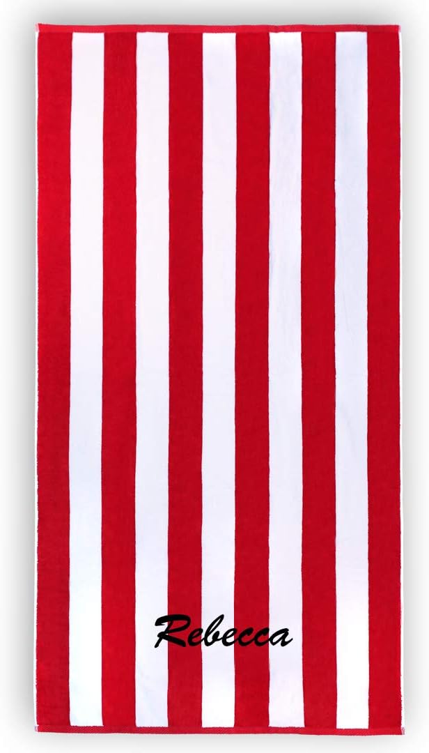 32in x 62in Personalized Joey Velour Beach Towel