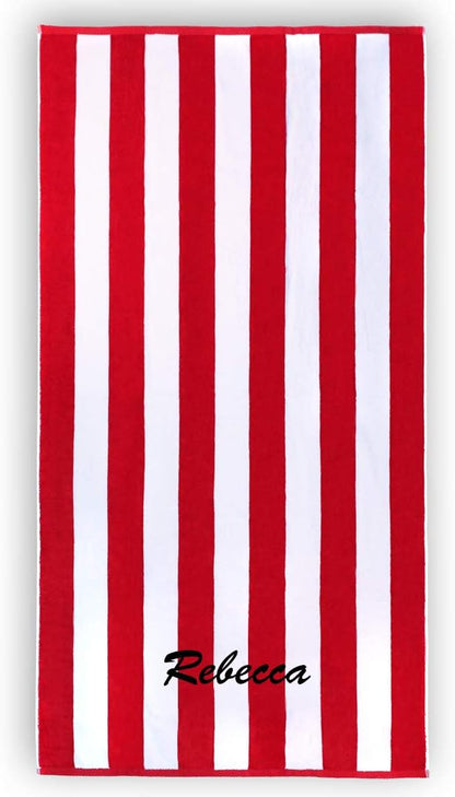 32in x 62in Personalized Joey Velour Beach Towel