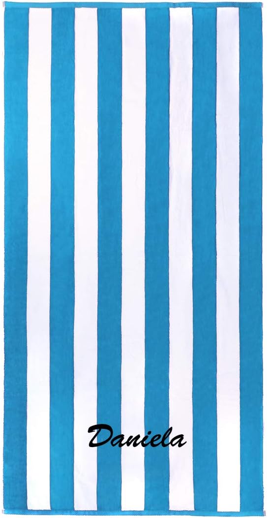 32in x 62in Personalized Joey Velour Beach Towel