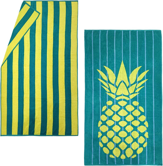 Oversized Velour Beach Towels (2-Pack)