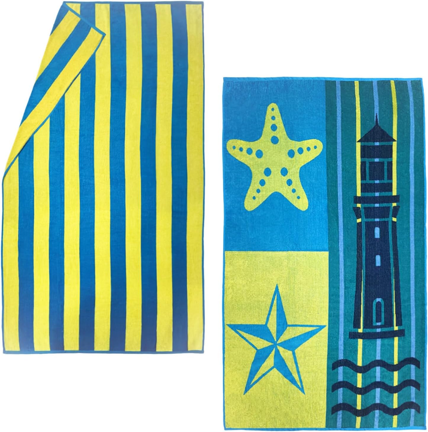 Oversized Velour Beach Towels (2-Pack)